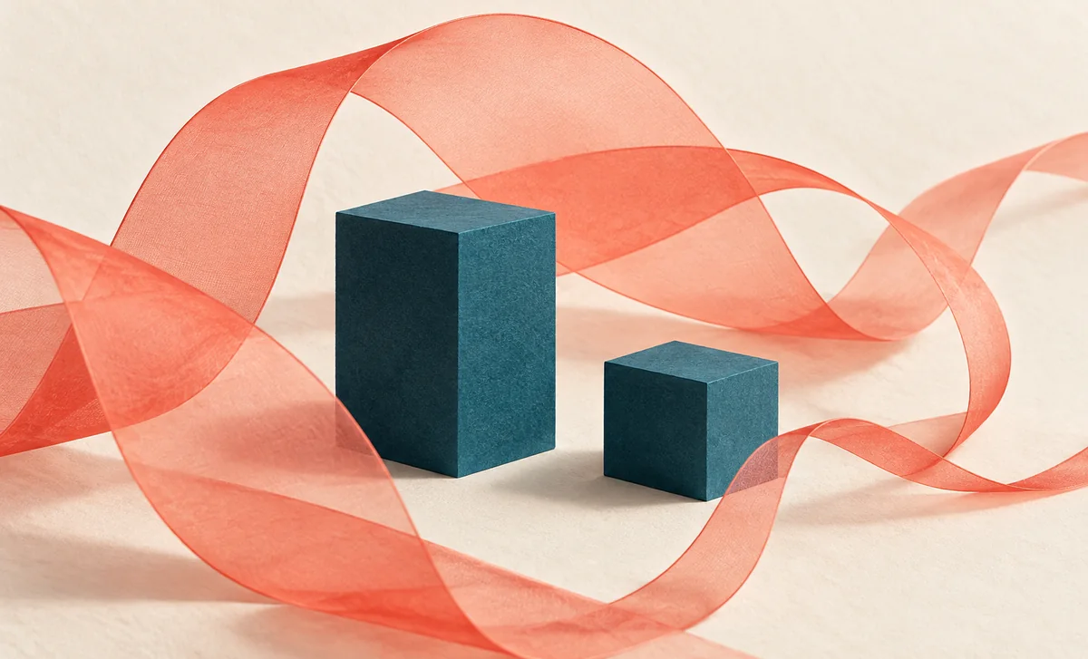 Formes en papier de hauteurs et largeurs différentes, image conceptuelle sans mesure.