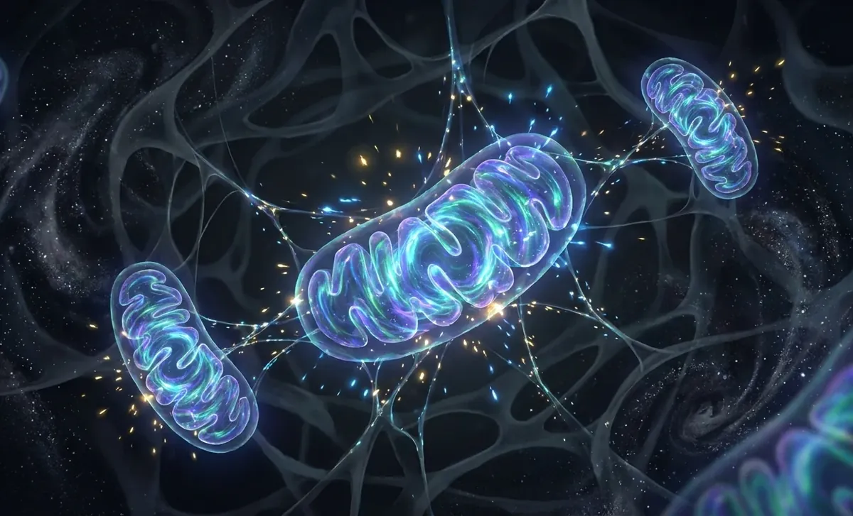 Illustration éditoriale — Mitochondries