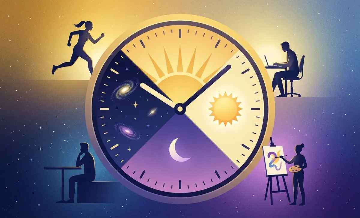 Illustration éditoriale — Chronotypes