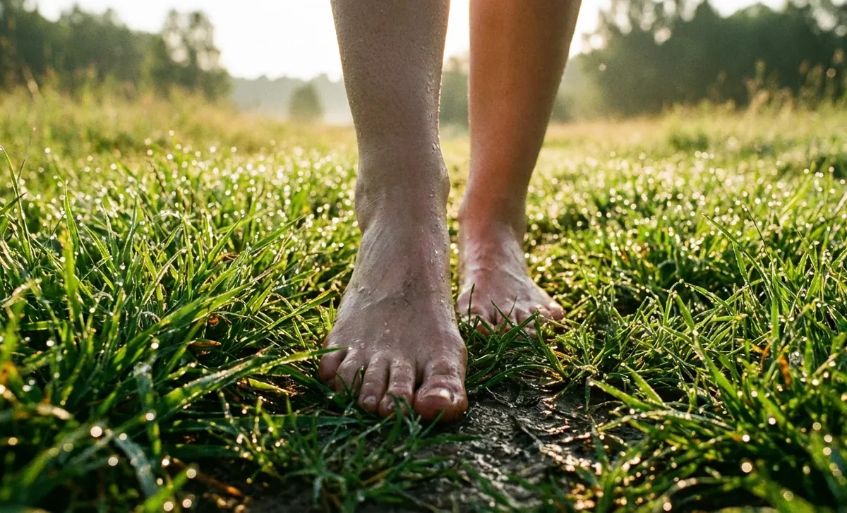 Illustration éditoriale — Grounding (earthing)