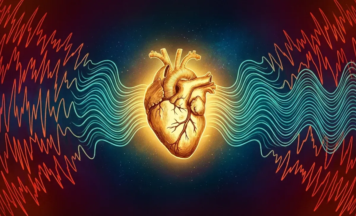 Illustration éditoriale — Cohérence cardiaque