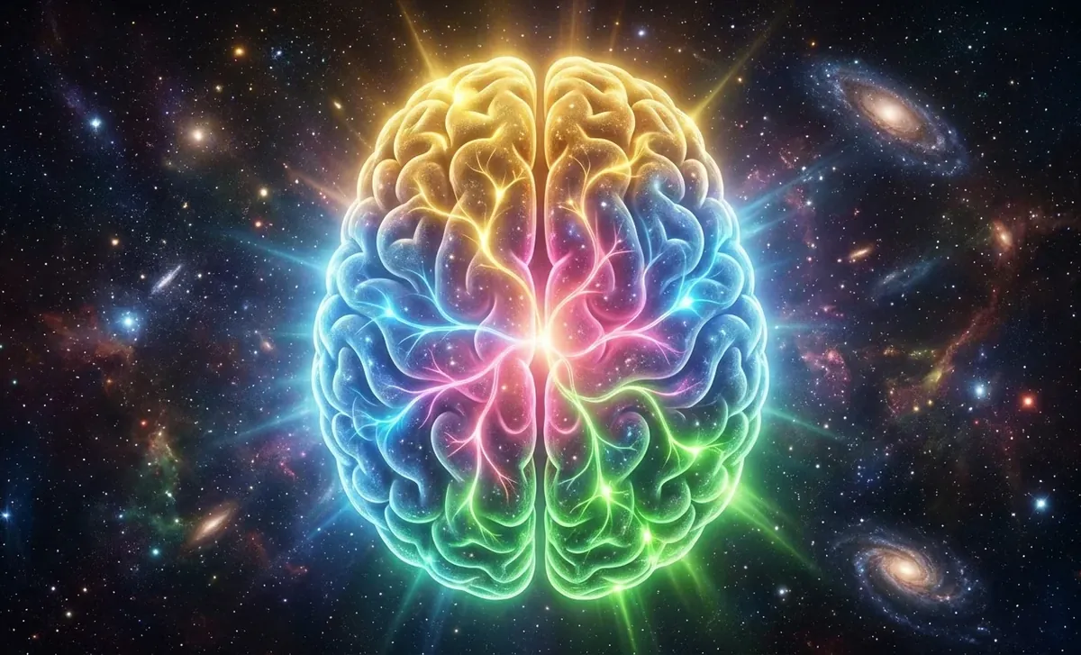Illustration éditoriale — Dopamine, sérotonine, ocytocine, endorphines